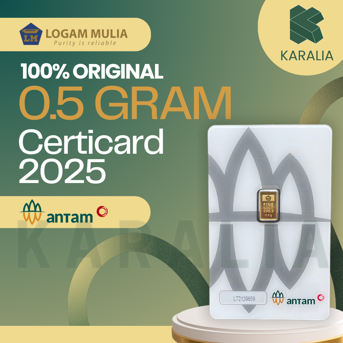 Emas Antam 0,5 Gram 2025